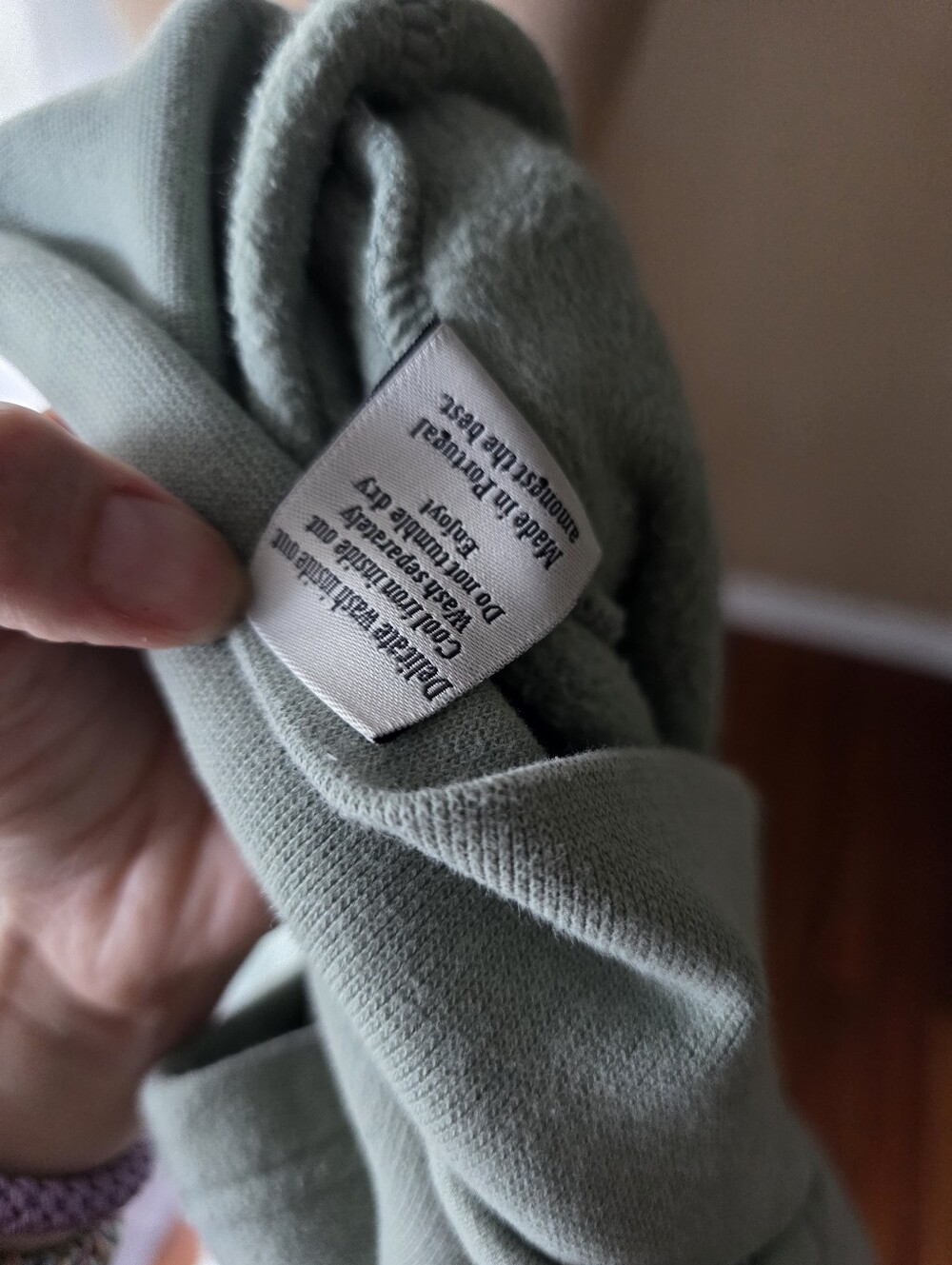 Suspicious Antwerp Sage Green Classic Hoodie Womens M Premium Streetwear Top - Picture 10 of 13